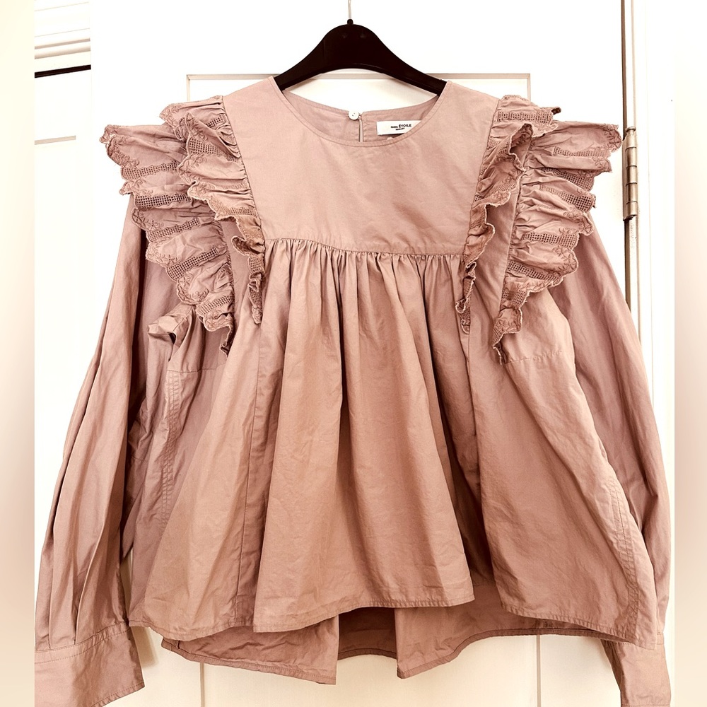 Isabel Marant Pink Ruffled Blouse